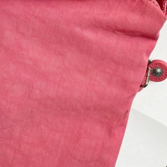 Kipling Womens Top Zip Crossbody Handbag Pink Zipper Pockets Key Fob Lined - Picture 8 of 8